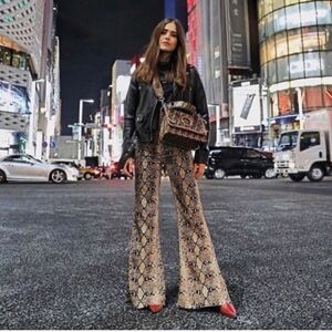 Zara Snake Print Slacks